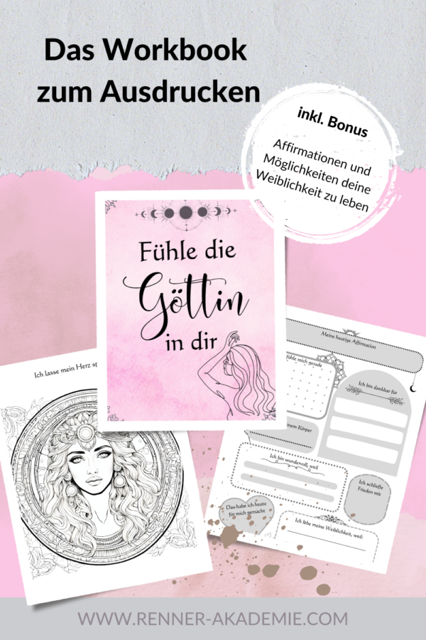 Workbook zum Ausdrucken - Fühle die Göttin in dir
